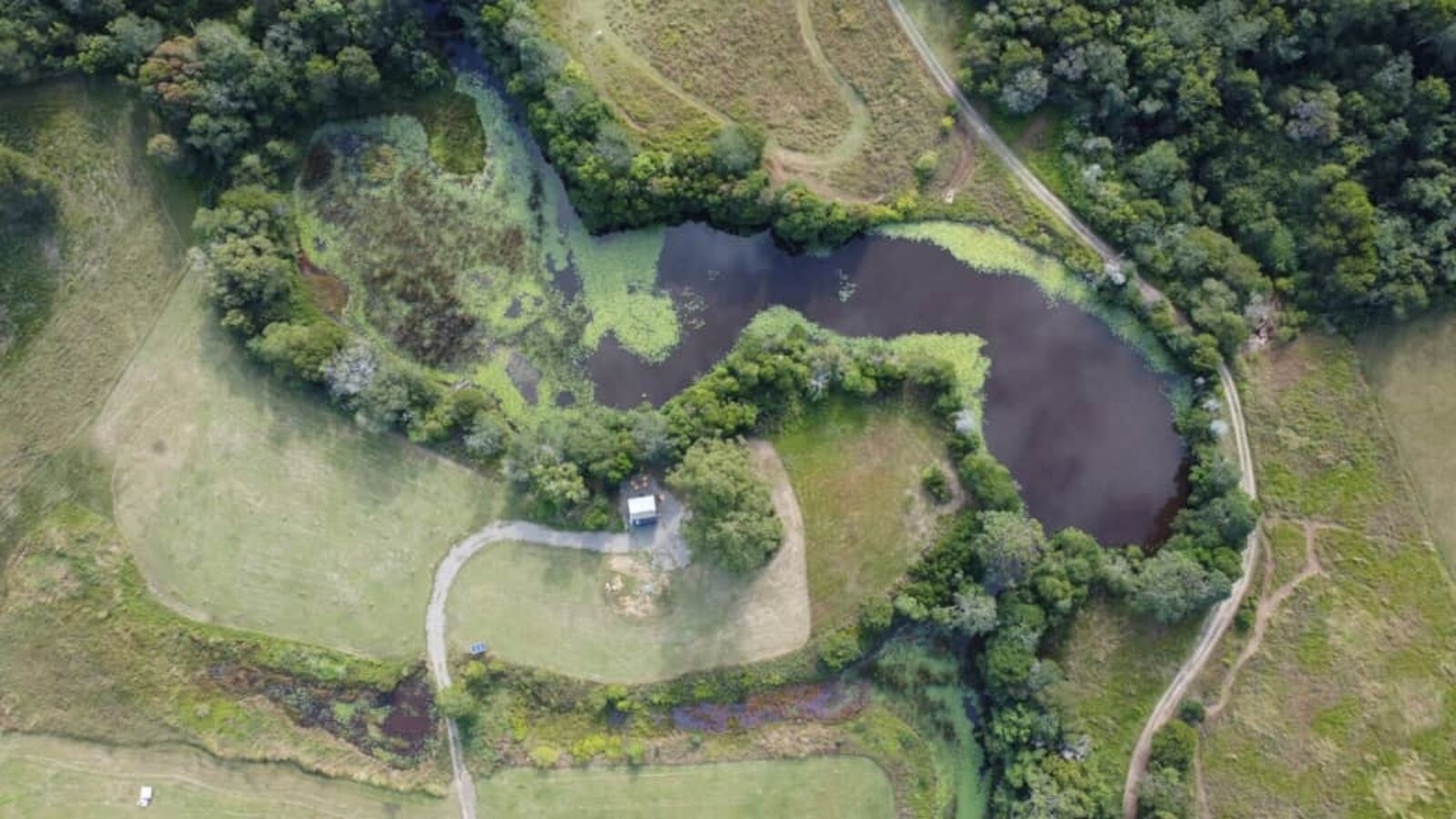 Waterways Farm Tiny Retreat aerial