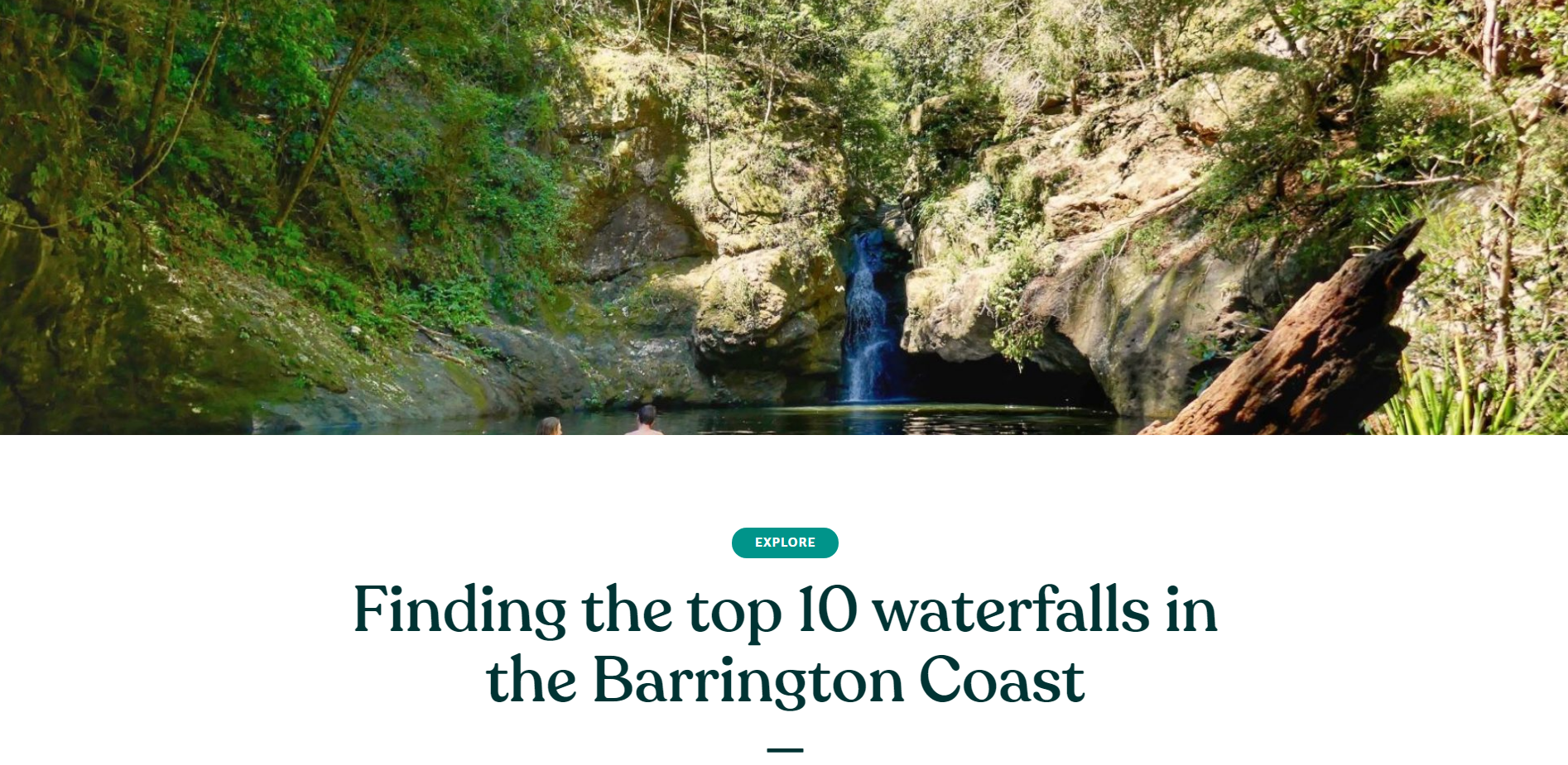 Finding the top 10 waterfalls in the Barrington Coast