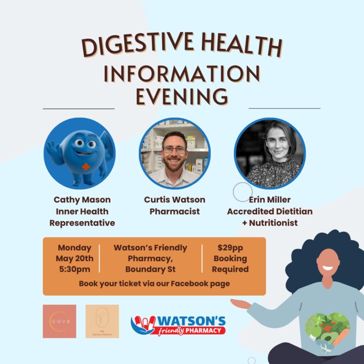 Digestive health information evening poster
