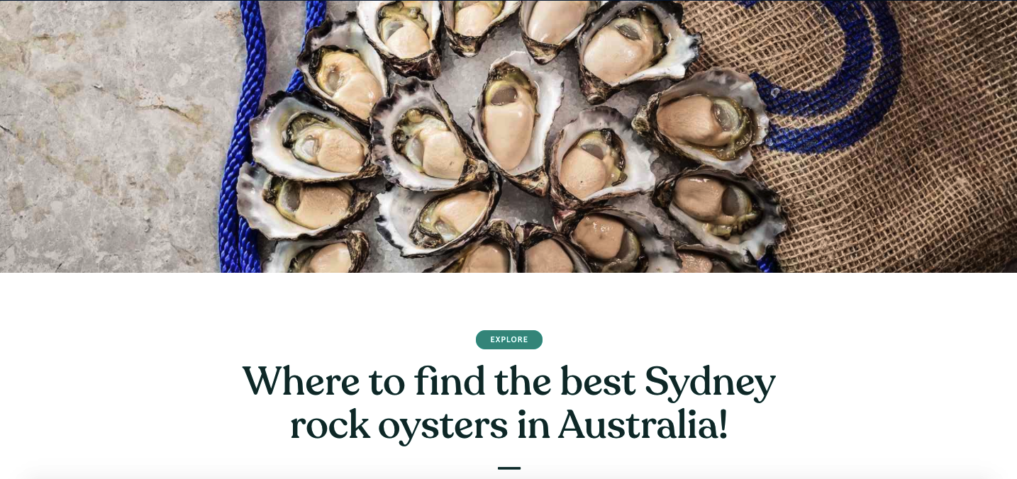 Where to find the best sydney rock oysters