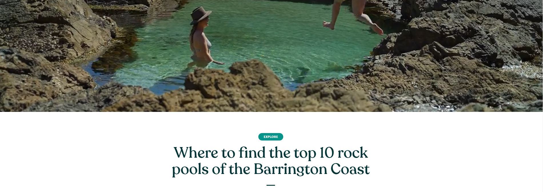 Where to find the top 10 rock pools of the Barrington Coast