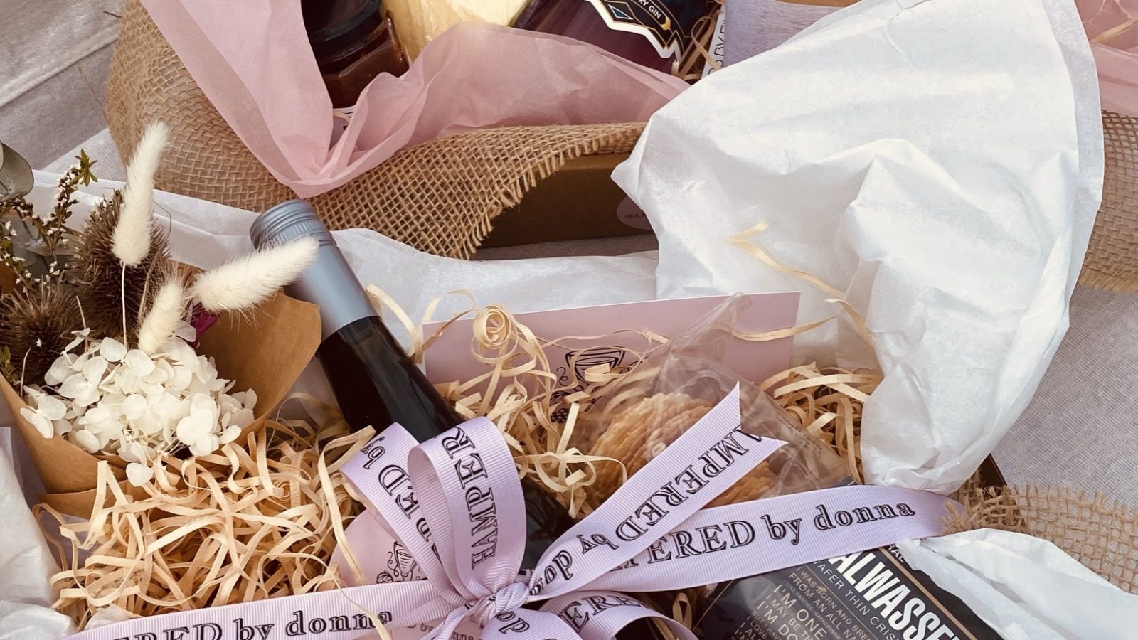 Deliciously stylish gift hampers from Hampered By Donna.
