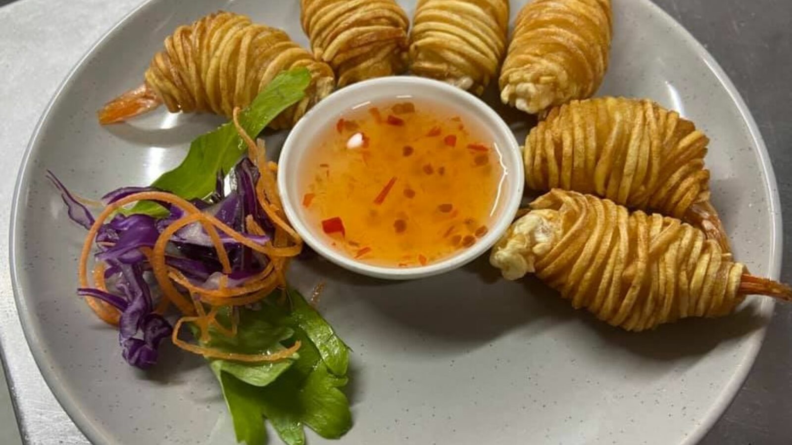 Ems thai potato prawns