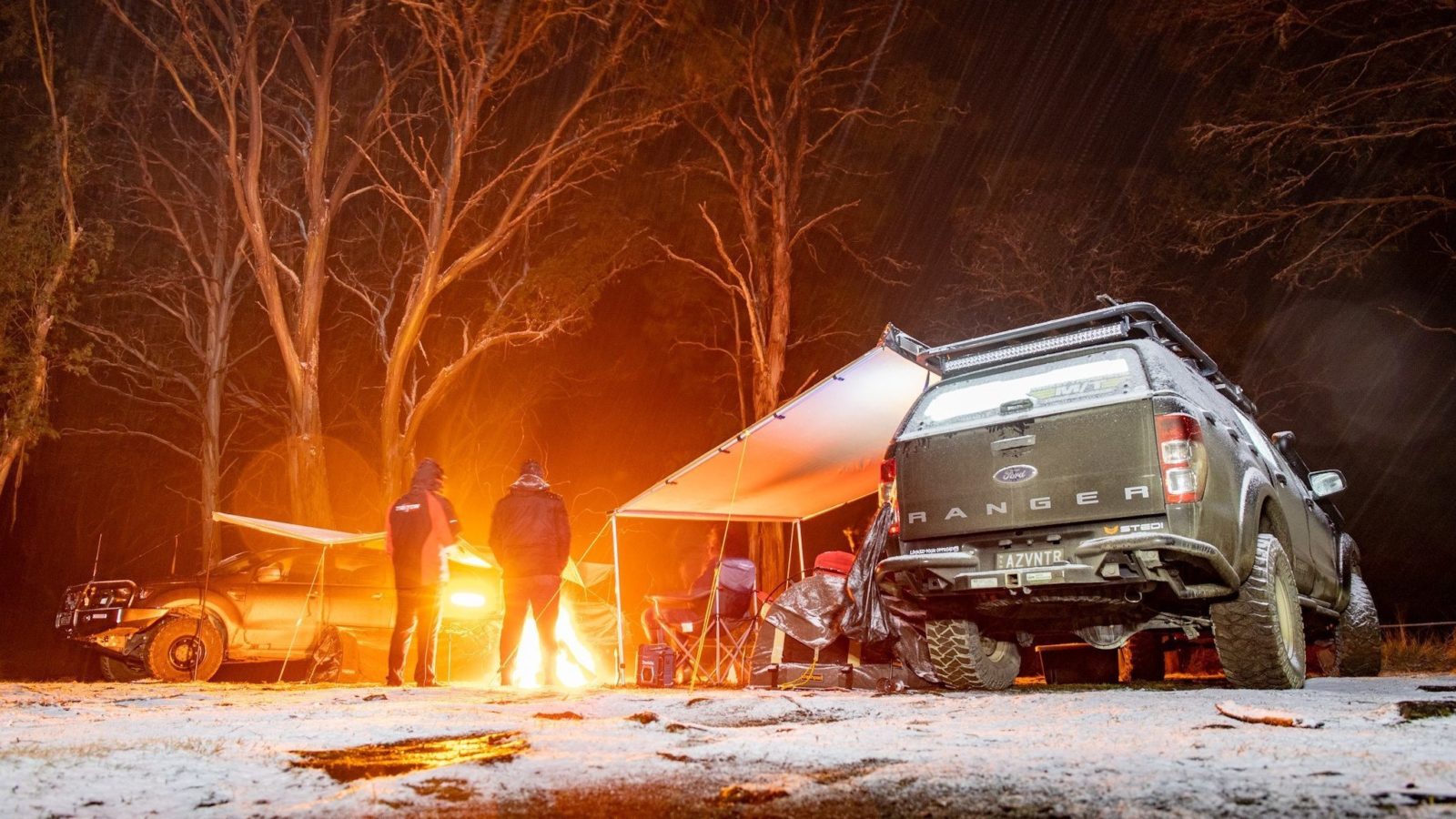 Polblue campground is one of the few places you can camp in snow. Image IG/@azventuresaustralia