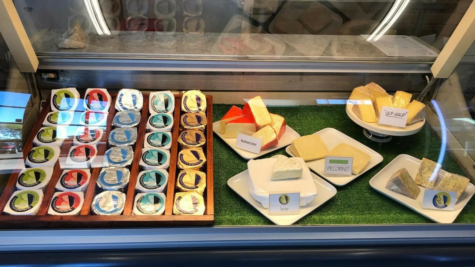 Barrington Coast Creamery cheese shop display