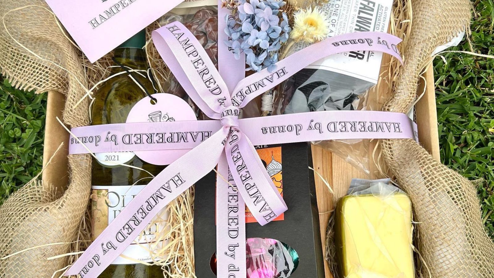 Deliciously stylish gift hampers from Hampered By Donna.