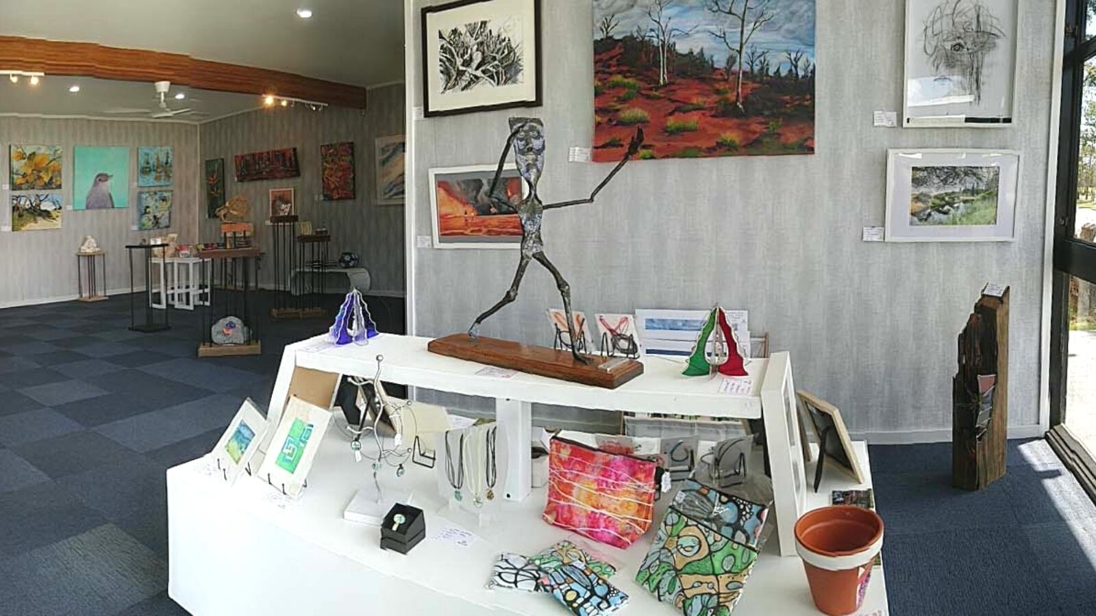 Muse Art & Crafts display