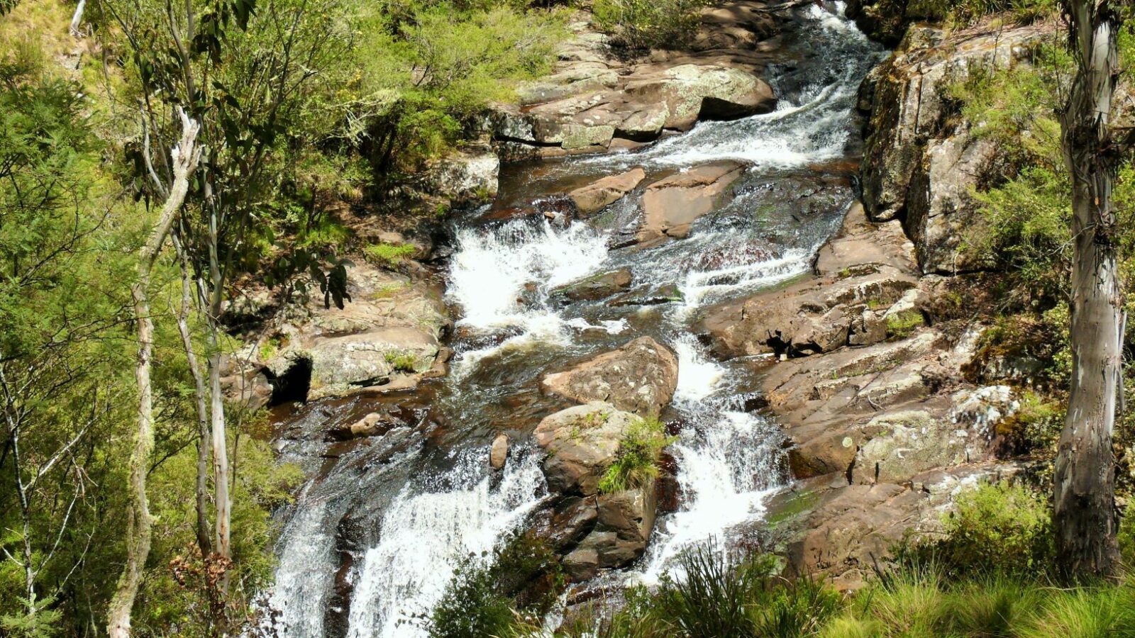 Polblue Falls, Barrington Tops, large rock falls