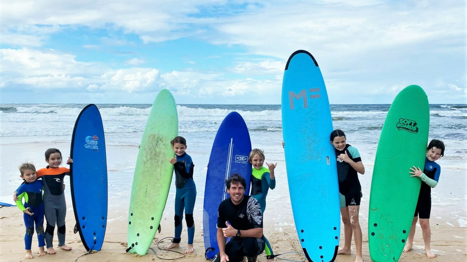 Saltwater Surf School young surfers