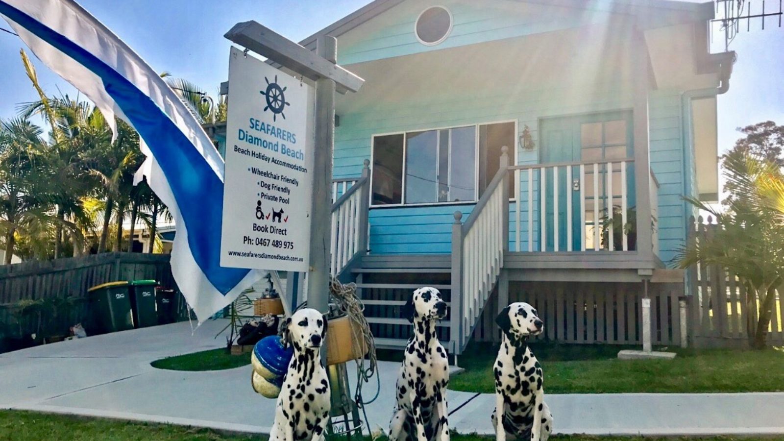 Seafarers Diamond Beach NSW dog friendly accommodation