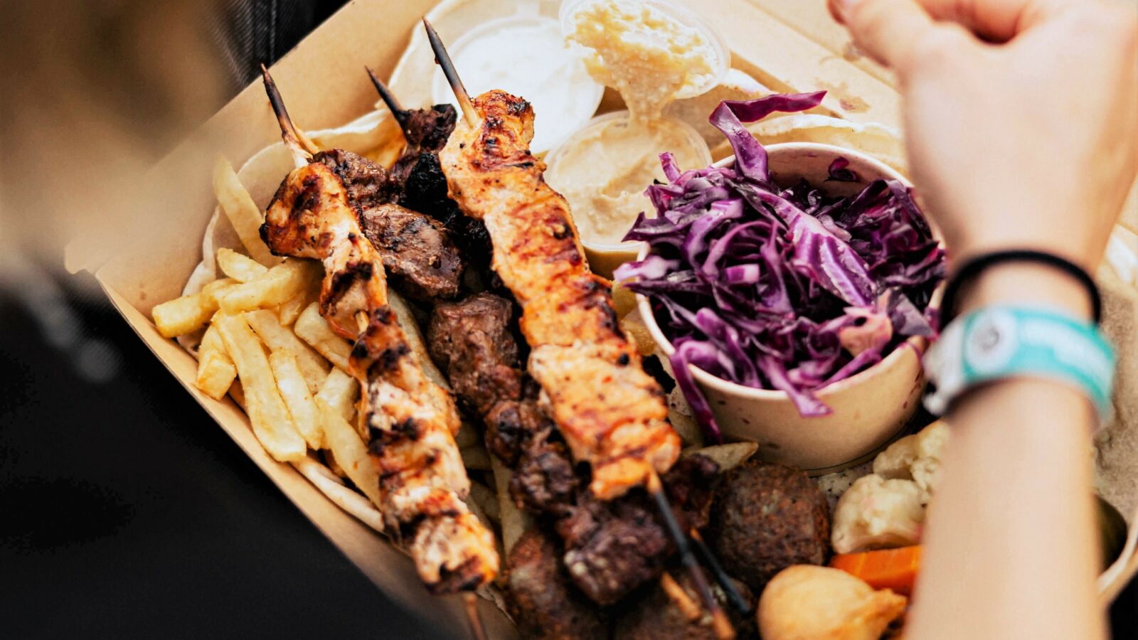 The Habibiz grilled meat plate