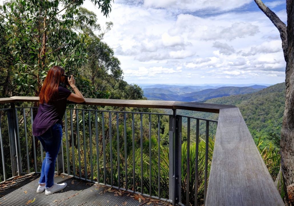 Andrew Laurie Lookout, Gloucester Tops, mountain peaks and dense bushland