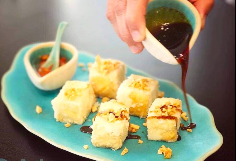 Caramelised tofu: a delicious blend of Thai and Chinese flavours, only available from Sai Thai Table at Old Bar.