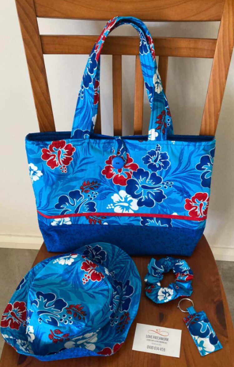 Coordinated Beach Bag set made to order, in your choice of fabric, colour or scheme.