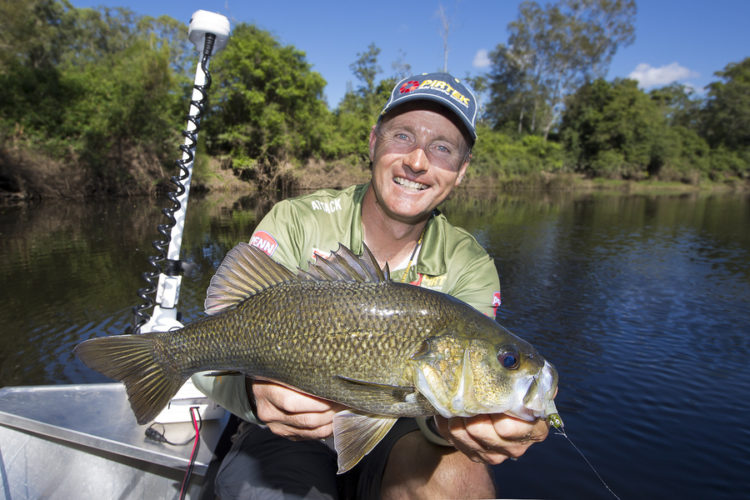 Bass in the Manning River with Michael Guest.