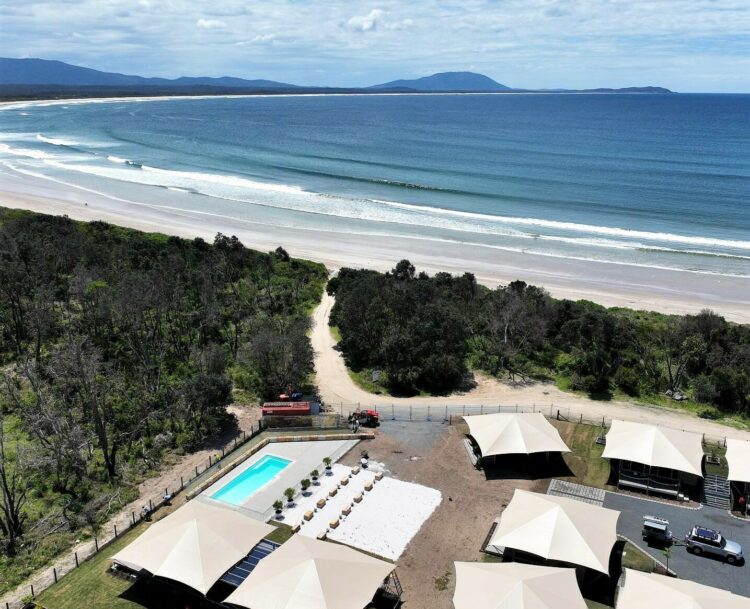 Enjoy an uncrowded beach at Crowdy Bay Eco Resort.