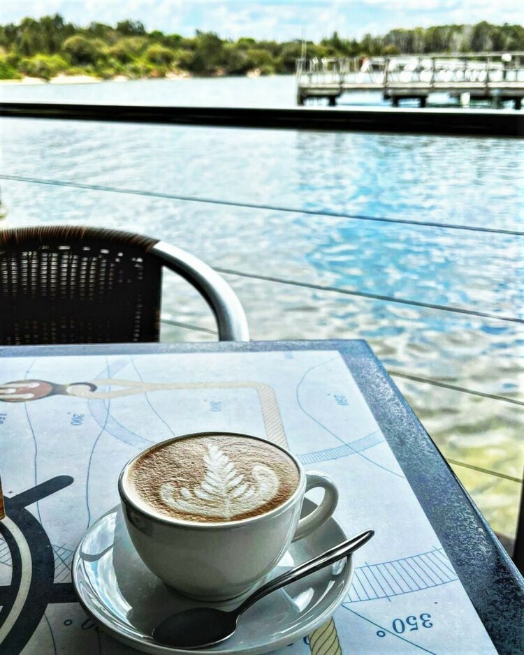 Paradise Marina waterfront coffee