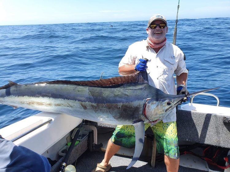 Paul Johnston landed this whopping marlin off the coast of Forster