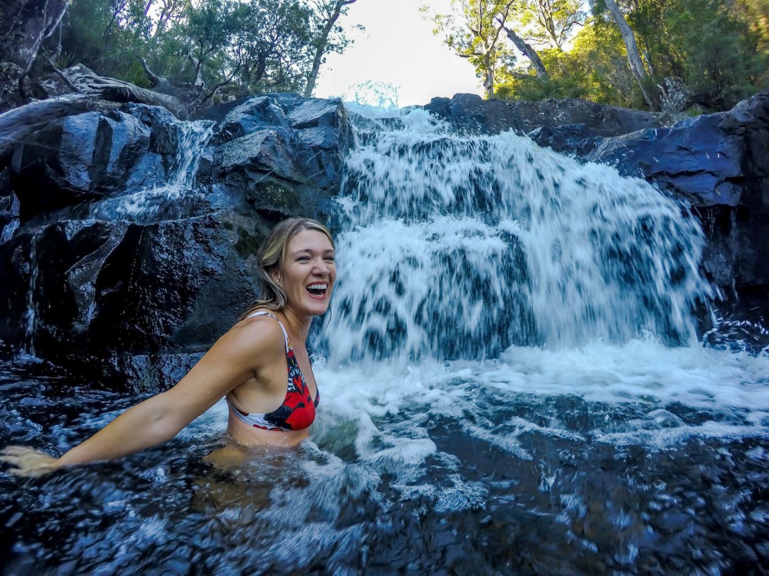Barrington Tops waterfall swim