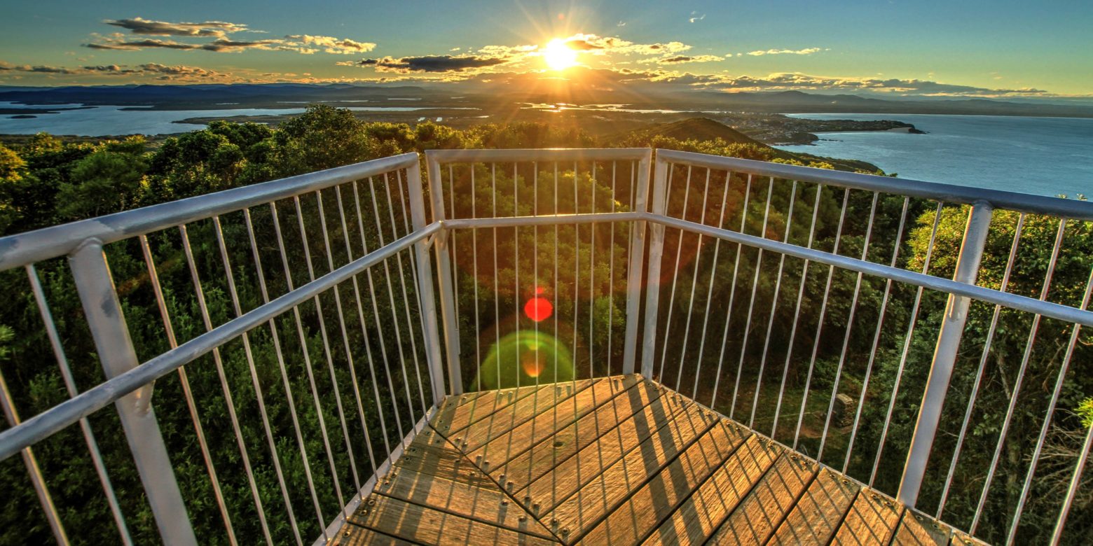 Cape Hawke Lookout at Forster is picture-perfect  for ocean views.