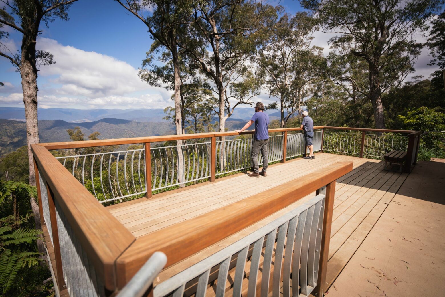 Cobark Lookout in Barrington Tops State Forest also has a picnic table and interpretive signage.