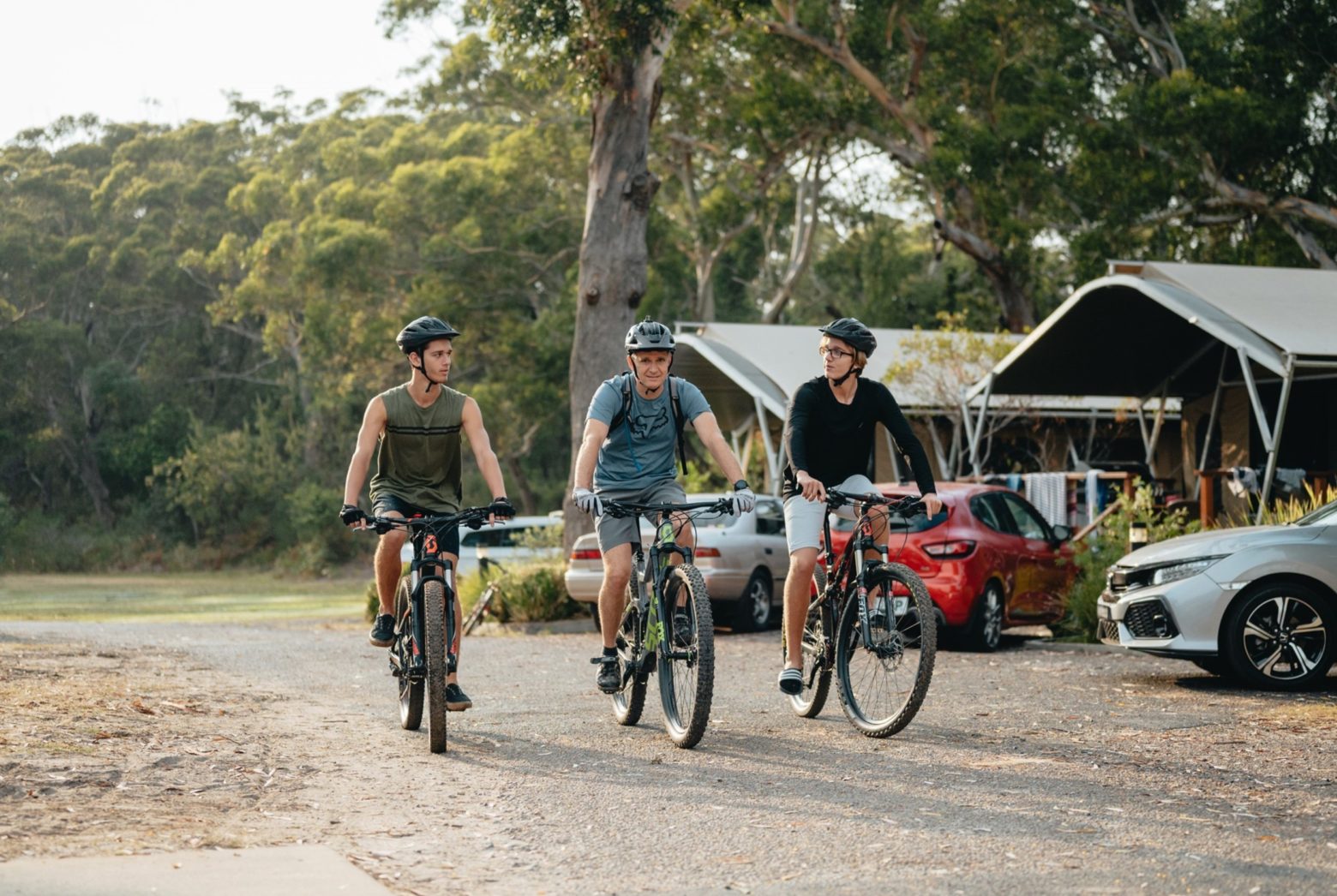 Reflections Holiday Parks cyclists