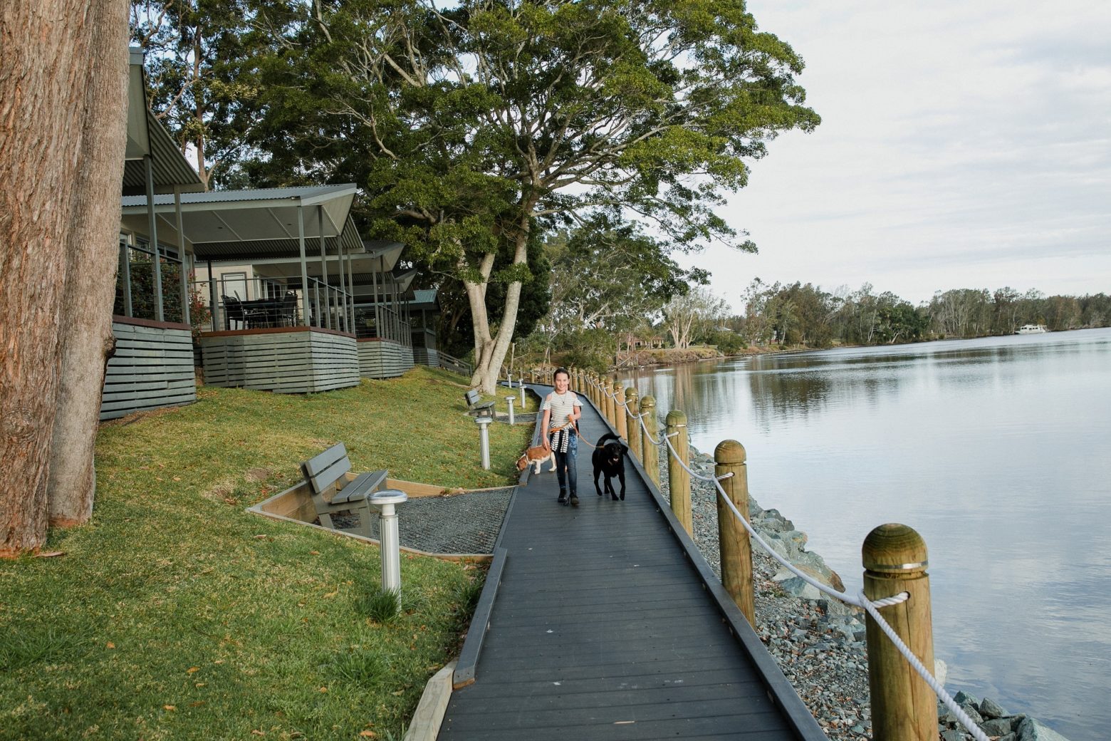 Discovery Parks Forster on the Wallamba River.